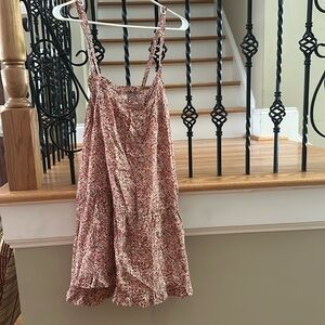 Cover up/dress,  pink floral, size XL